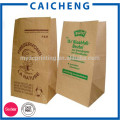 Prix ​​raisonnable sac en papier kraft brun pour le thé et la nourriture